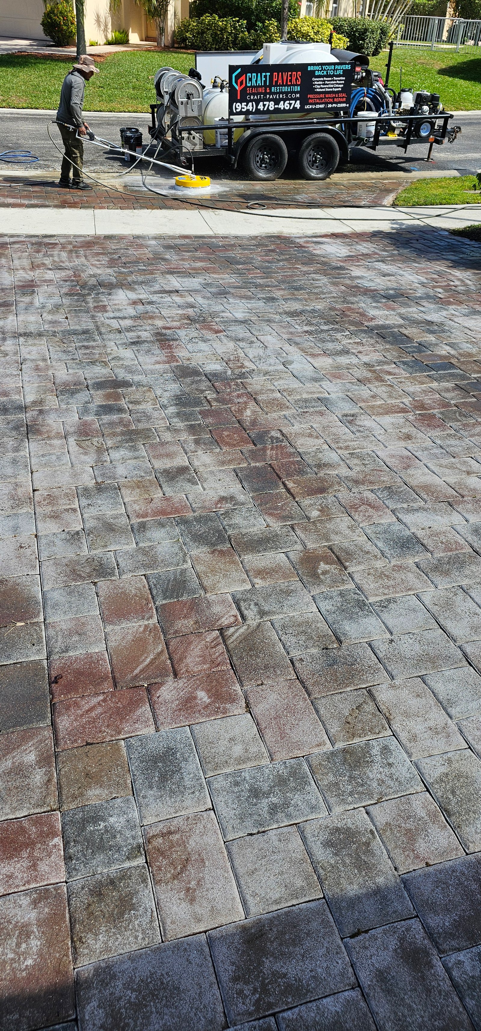 After — Fort Lauderdale paver project