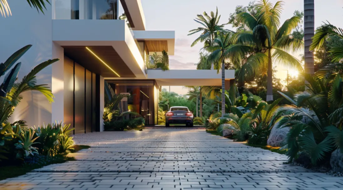 Entryway Pavers for a Grand First Impression modern driveway pavers