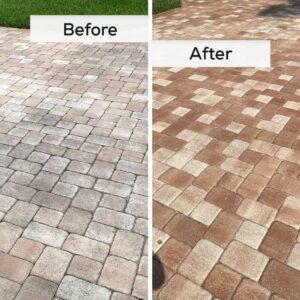 Clear Acrylic Sealer | No Gloss Paver Sealer | Wet Look, Color Enhancing | Professional Grade | Concrete Pavers and Decorative Concrete | Fast Dry | Driveway, Patio and Walkways