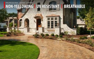 High Gloss Wet Look Concrete Sealer - Professional Grade Color Enhancing Solvent Based Acrylic Sealer for Exterior Concrete and Pavers
