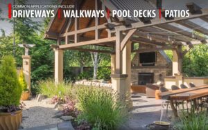 Low Gloss Wet Look Concrete Sealer - Professional Grade Color Enhancing Solvent Based Acrylic Sealer for Exterior Concrete and Pavers