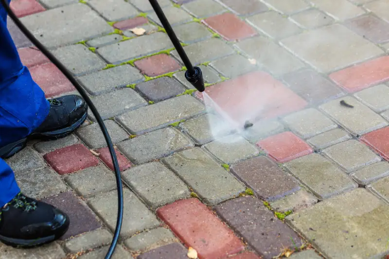 Pressure Wash Pavers