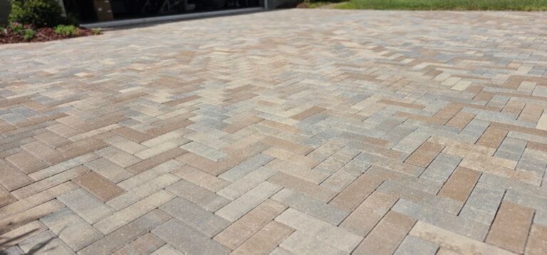 Concrete Paver Color Restoration and Joint Stabilization