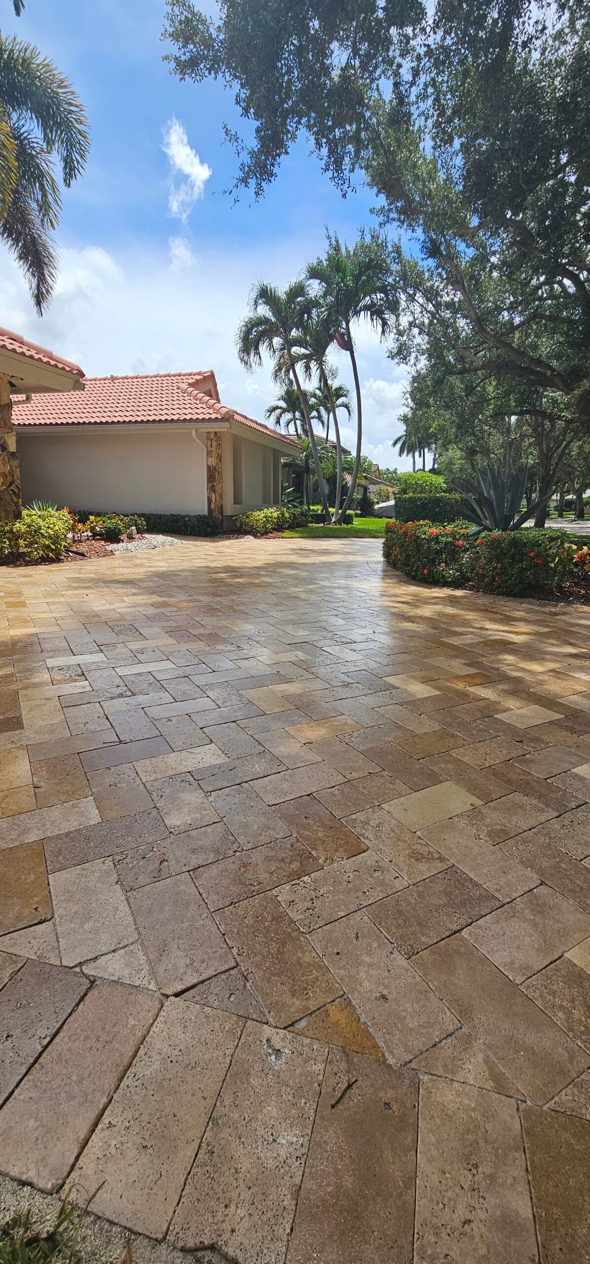 paver sealing after 823 Selkirk Street, West Palm Beach, FL, USA